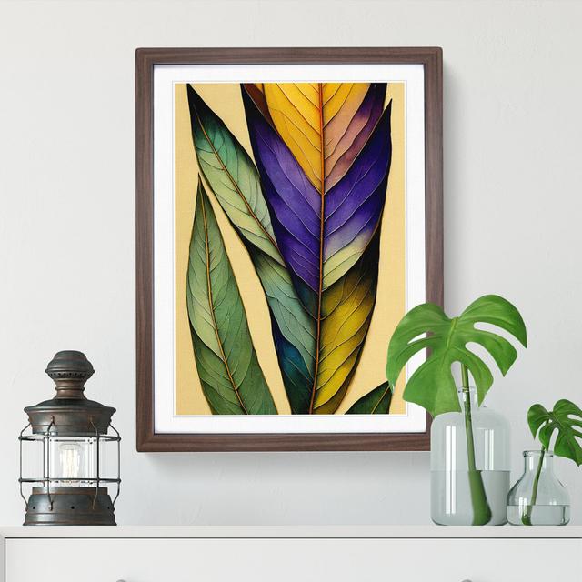 A Resplendent Leaves - Single Picture Frame Print 17 Stories Frame Colour: Brown Framed, Size: 64cm H x 46cm W x 2cm D on Productcaster.