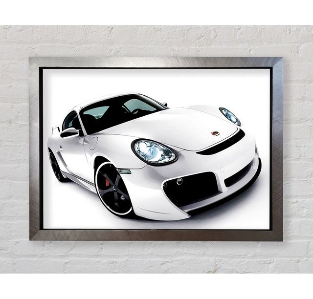 Porsche 911 Weiß - Einzelner Bilderrahmen Kunstdrucke Bright Star Größe: 84,1 cm H x 118,9 cm B on Productcaster.