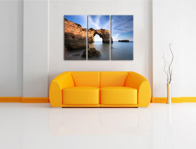 3-tlg. Leinwandbilder-Set Riesiger Berg im Meer , Fotodruck Pixxprint on Productcaster.