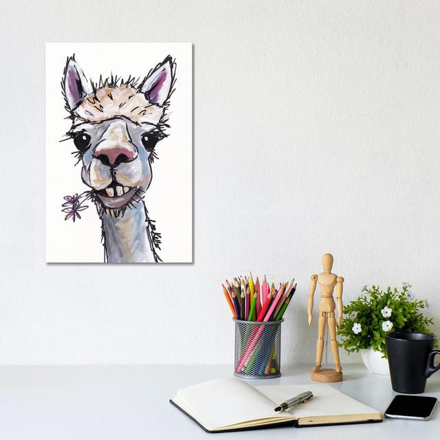 Diesel The Alpaca by Hippie Hound Studios - Wrapped Canvas Painting Latitude Vive Size: 30.48cm H x 20.32cm W x 1.91cm D on Productcaster.