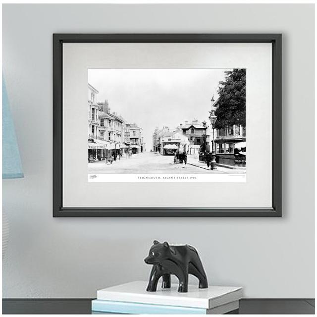 'Teignmouth, Regent Street 1906' by Francis Frith - Picture Frame Photograph Print on Paper The Francis Frith Collection Size: 28cm H x 36cm W x 2.3cm on Productcaster.