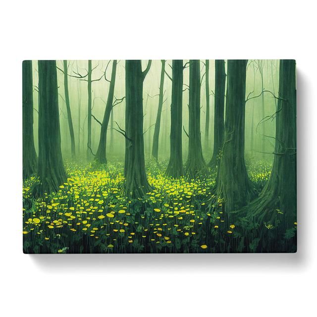 Spectacular Spring Forest - Wrapped Canvas Painting Alpen Home Size: 35cm H x 50cm W x 3cm D on Productcaster.