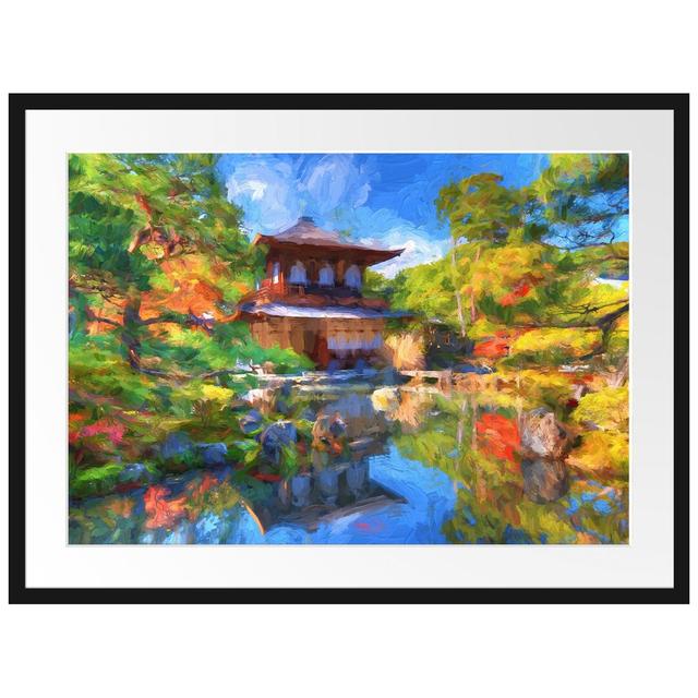 Gerahmtes Poster Ginkaku-ji-Tempel in Kyoto East Urban Home Größe: 60 cm H x 80 cm B on Productcaster.