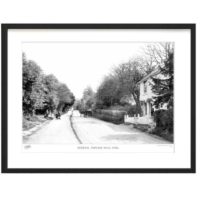 'Worth, Pound Hill 1906' by Francis Frith - Picture Frame Photograph Print on Paper The Francis Frith Collection Size: 45cm H x 60cm W x 2.3cm D on Productcaster.