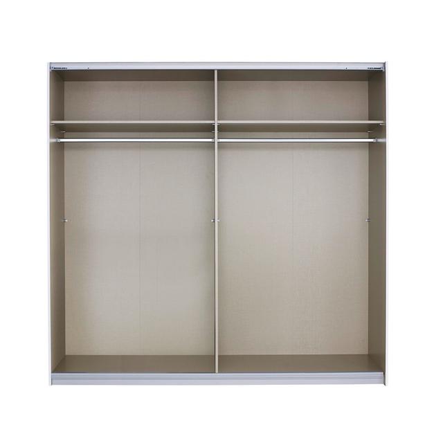 Alegro Sliding Door Wardrobe Rauch Size: 210 cm H x 226 cm W x 62 cm D, Colour: Sonoma Oak on Productcaster.