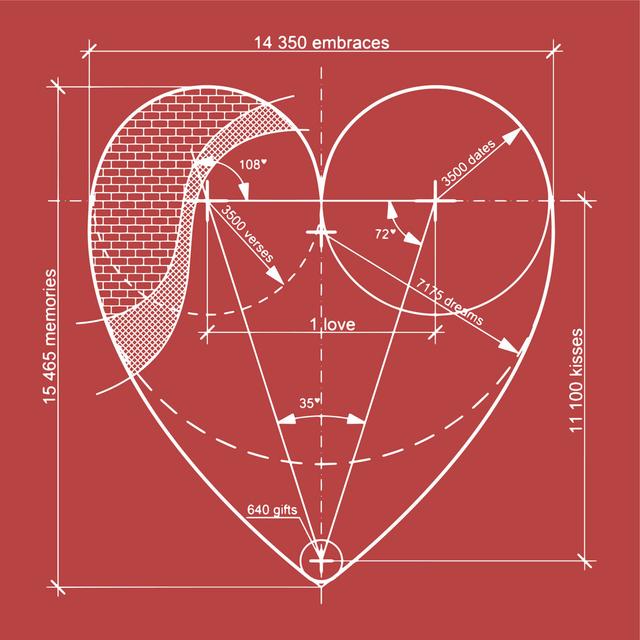 Tristian Draught Heart by Irynochka - Wrapped Canvas Graphic Art Maturi Size: 91cm H x 91cm W x 3.8cm D on Productcaster.