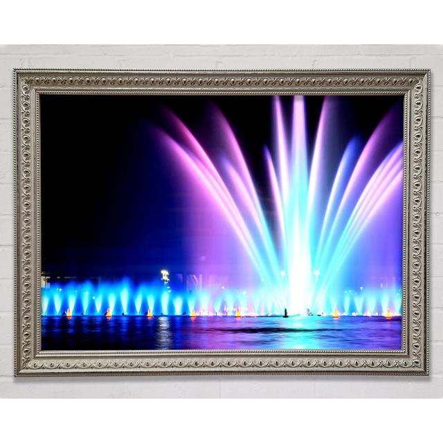 Fountain In Hala Ludowa Wroclaw - Print Ebern Designs Size: 59.7cm H x 84.1cm W x 3cm D on Productcaster.