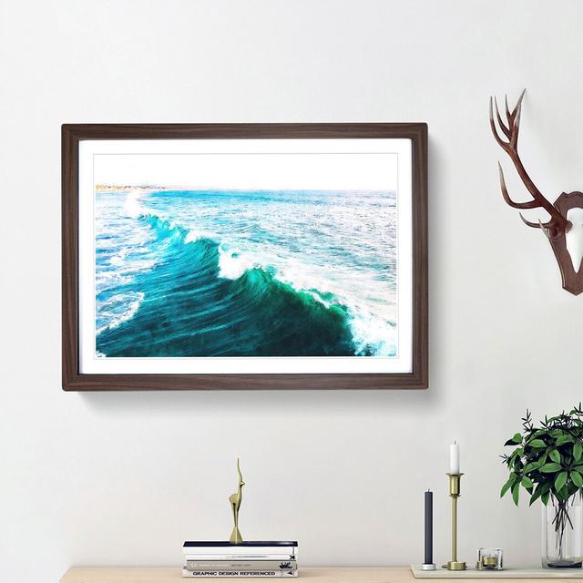 La Jolla in San Diego - Picture Frame Painting Print East Urban Home Size: 62cm H x 87cm W x 2cm D, Frame Option: Walnut Framed on Productcaster.