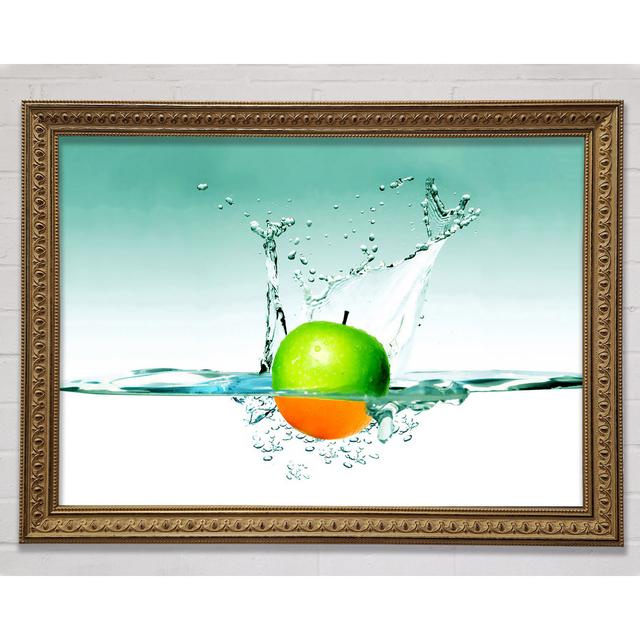 Orange Or Apple Splash - Print Bright Star Size: 21cm H x 29.7cm W on Productcaster.