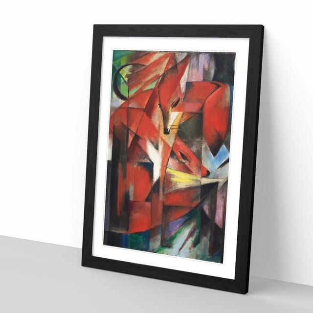 'The Foxes 2' by Franz Marc Framed Painting Print East Urban Home Frame Colour: Black on Productcaster.