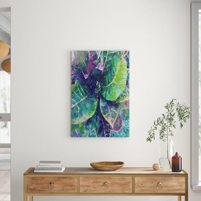 'Leaf Reflection 4' by Irena Orlov Painting Print on Wrapped Canvas East Urban Home Size: 91cm H x 61cm W x 3.81cm D on Productcaster.