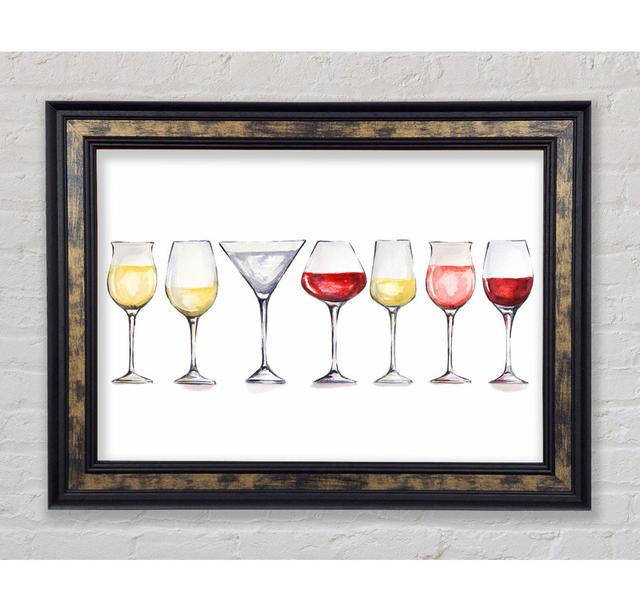 Wine Glass Top Up - Print Rosalind Wheeler Size: 29.7cm H x 42cm W x 8cm D on Productcaster.