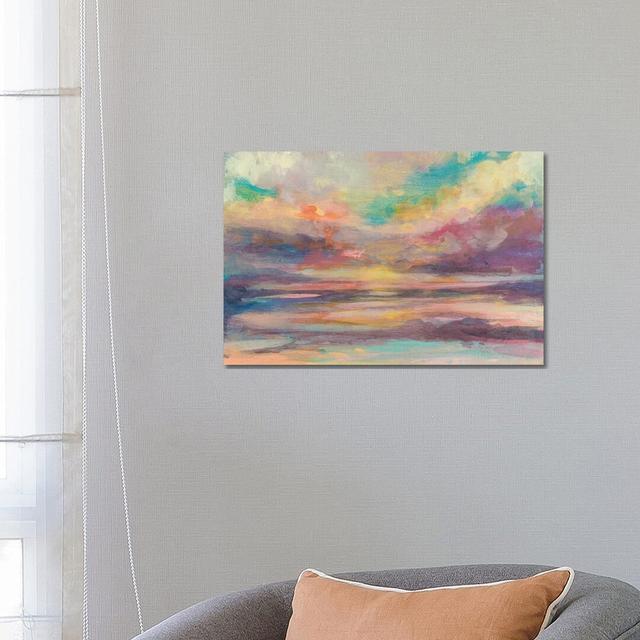 Sunset Light II by Jennifer Goldberger - Wrapped Canvas Painting Metro Lane Size: 45.72cm H x 66.04cm W x 1.91cm D on Productcaster.