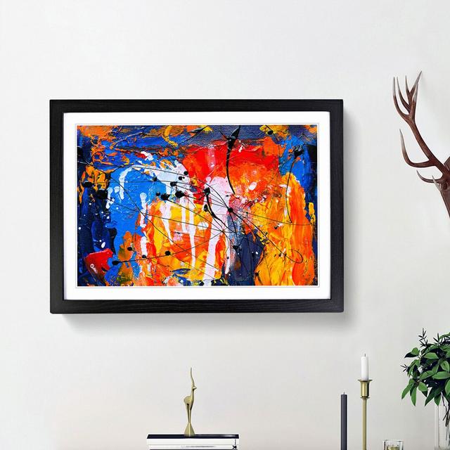 Abstract Art Painting Vol.429 by S.Johnson - Picture Frame Painting Print East Urban Home Size: 27cm H x 36cm W x 2cm D, Frame Option: Black Framed on Productcaster.