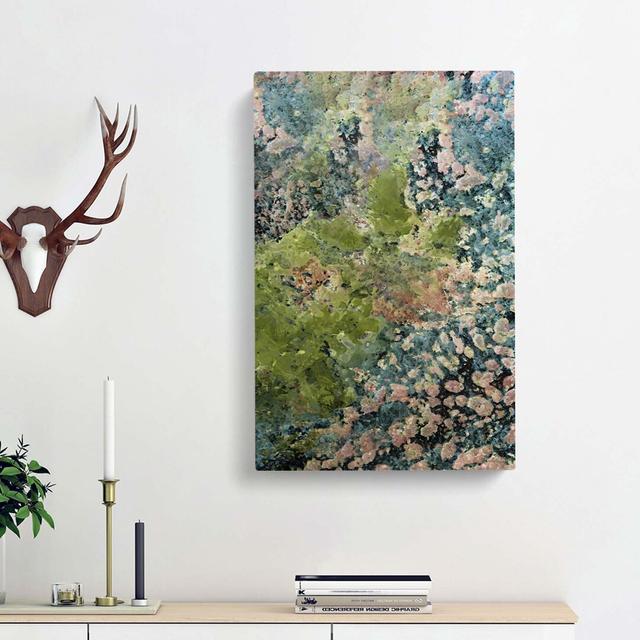 High Above the Greens in Abstract - Wrapped Canvas Graphic Art Print East Urban Home Size: 50cm H x 35cm W x 3cm D on Productcaster.