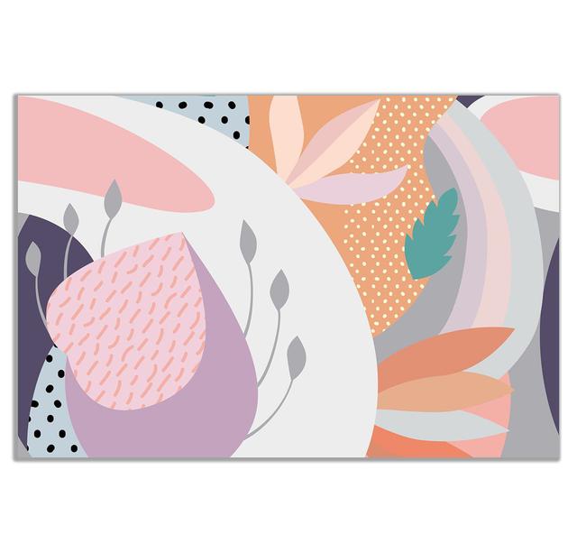 Abstract Scandi Tropical Pattern Canvas Wall Art Picture Print Panther Print Size: 20cm H x 31cm W on Productcaster.