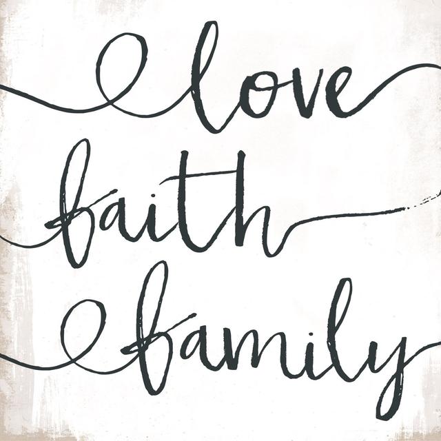 Love Faith Family Maturi Size: 122cm H x 122cm W x 3.8cm D on Productcaster.