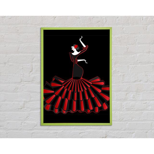 Flamenco 8 Framed Print Canora Grey Format: Green Framed Paper, Size: 29.7cm H x 21cm W x 2cm D on Productcaster.