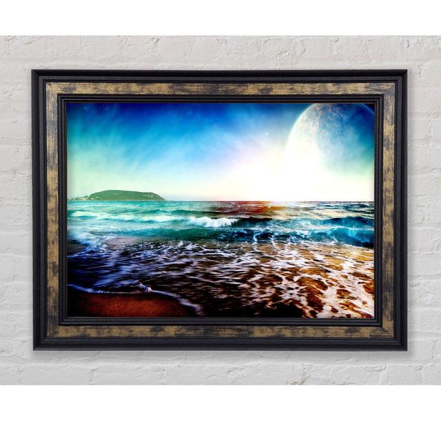 The Beach Planet Framed Print Bright Star Size: 21cm H x 42cm W on Productcaster.