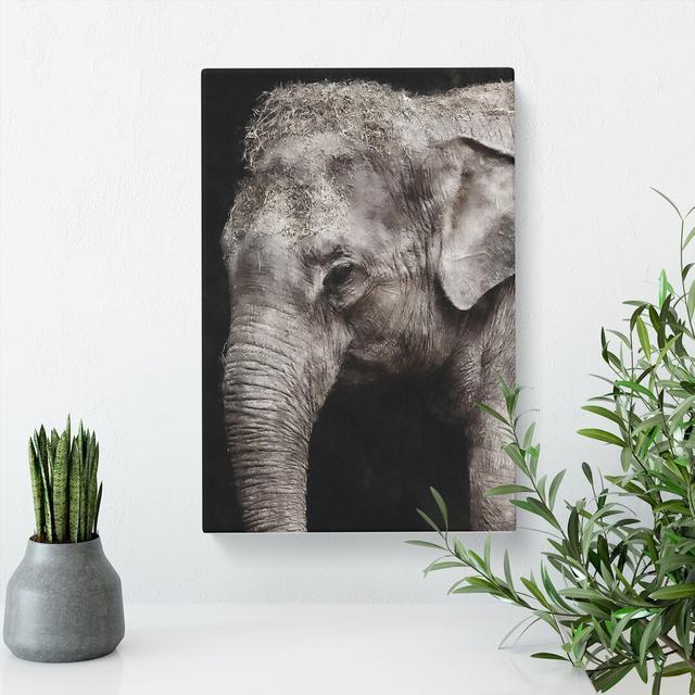 Elephant Vol.3 - Wrapped Canvas Painting East Urban Home Size: 60cm H x 40cm W x 3cm D on Productcaster.