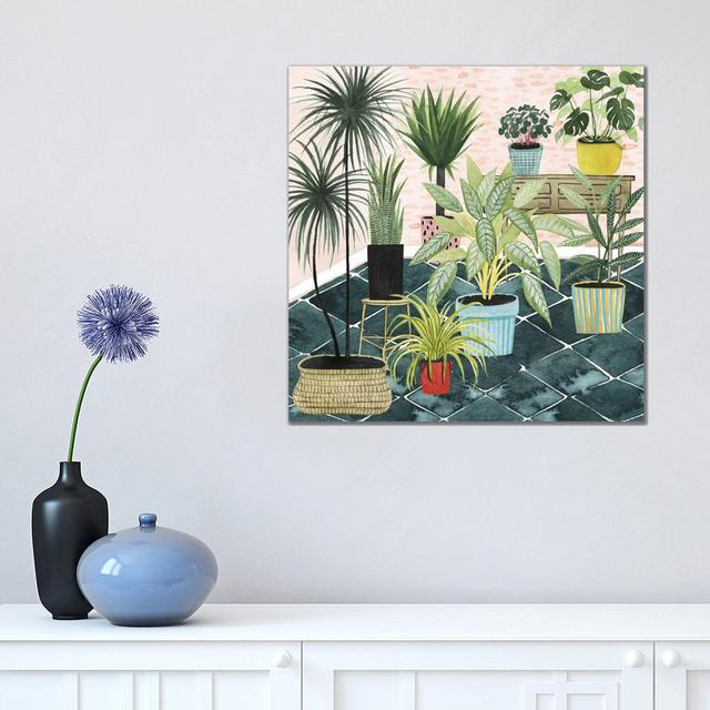 Modern Jungle II by Grace Popp - Wrapped Canvas Gallery-Wrapped Canvas Giclée 17 Stories Size: 45.72cm H x 45.72cm W x 3.81cm D on Productcaster.