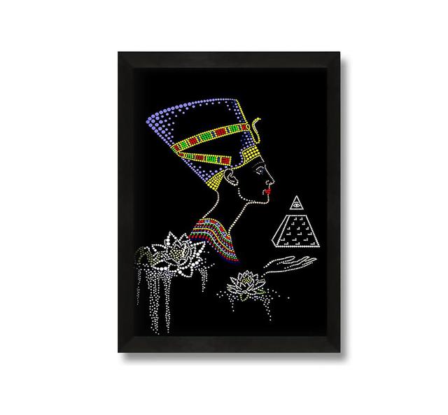 Egyptian Nefertiti - Picture Frame Graphic Art on Canvas Ophelia & Co. Size: 60cm H x 42cm W x 10 cm D on Productcaster.