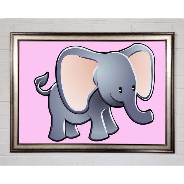 Big Eared Elephant Pink - Single Picture Frame Art Prints Isabelle & Max Size: 29.7cm H x 42cm W on Productcaster.