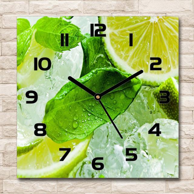 Haoyu Lime with Ice Silent Wall Clock East Urban Home Colour: Black/Green on Productcaster.