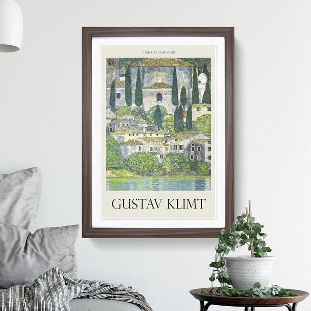 Church in Cassone by Gustav Klimt - Picture Frame Art Prints East Urban Home Frame Option: Walnut, Size: 48cm H x 36cm W x 2cm D on Productcaster.