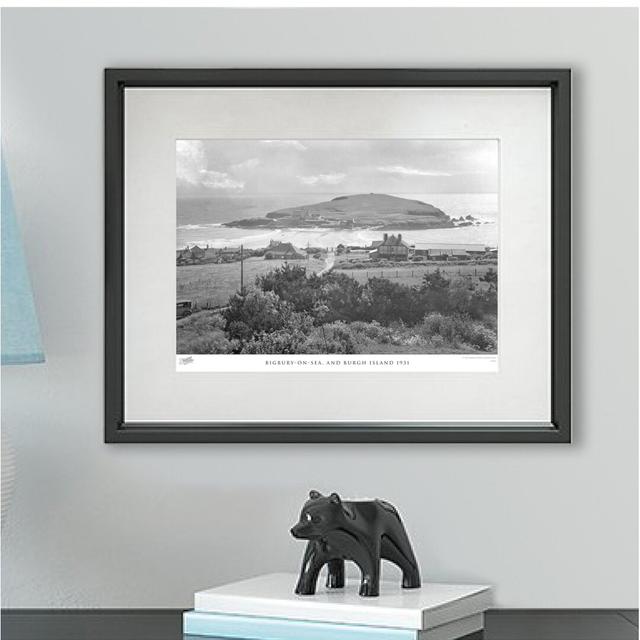 'Bigbury on Sea, and Burgh Island 1931' - Picture Frame Photograph Print on Paper The Francis Frith Collection Size: 60cm H x 80cm W x 2.3cm D on Productcaster.