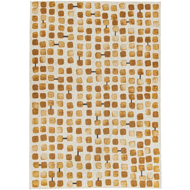 Geometric Machine Woven Area Rug Louis de Poortere Rug Size: Rectangle 80 x 150cm on Productcaster.