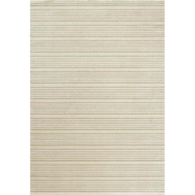 Hachirou Striped Power Loom Beige Area Rug August Grove Rug Size: Rectangle 160cm x 230cm on Productcaster.