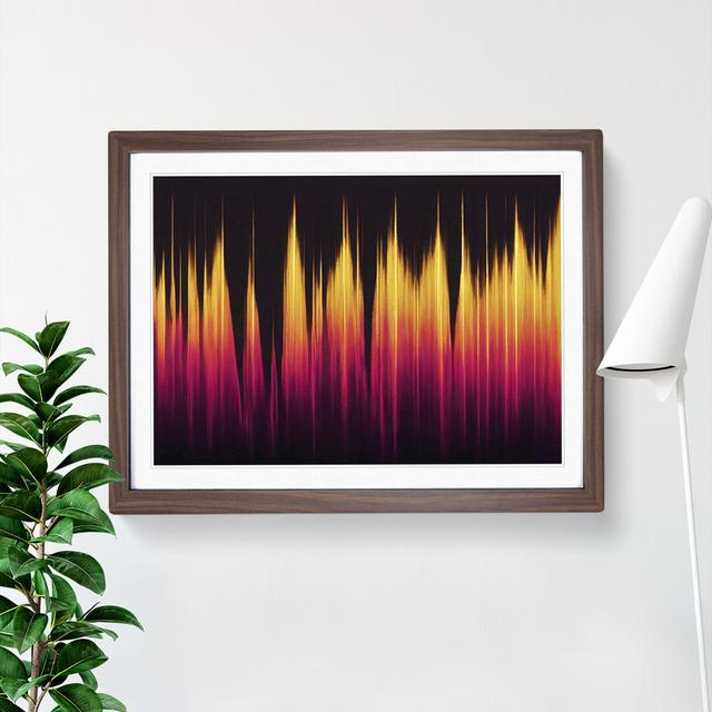 Electronic Audio Sound Bar Vol.5 Abstract - Picture Frame Graphic Art Metro Lane Size: 34cm H x 46cm W x 2cm D, Frame Colour: Walnut on Productcaster.