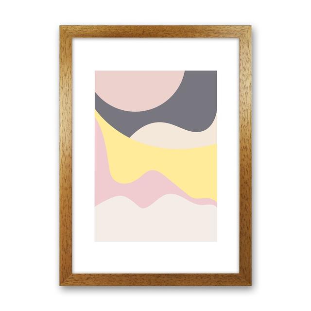 Mila Pink Dunes N15 by Pixy Paper - Print Corrigan Studio Format: Oak Framed, Size: 84cm H x 59.4cm W x 3cm D on Productcaster.