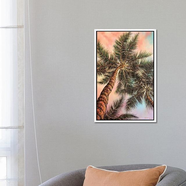 Keep Palm by ColorByFeliks - Print on Canvas 17 Stories Format: White Framed, Size: 66.04cm H x 45.72cm W x 3.81cm D on Productcaster.