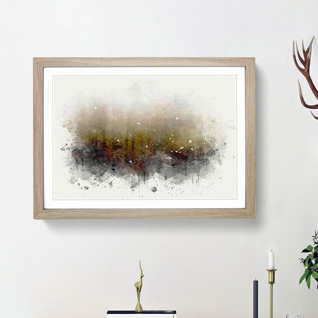 Lappach Forest in Italy in Abstract - Picture Frame Graphic Art Print East Urban Home Size: 48cm H x 65cm W x 2cm D, Frame Option: Oak Framed on Productcaster.