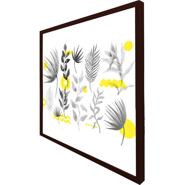 Wahyudi Selection Of Leaves - Print ClassicLiving Size: 41cm H x 41cm W x 4cm D, Frame Colour: Brown Framed on Productcaster.