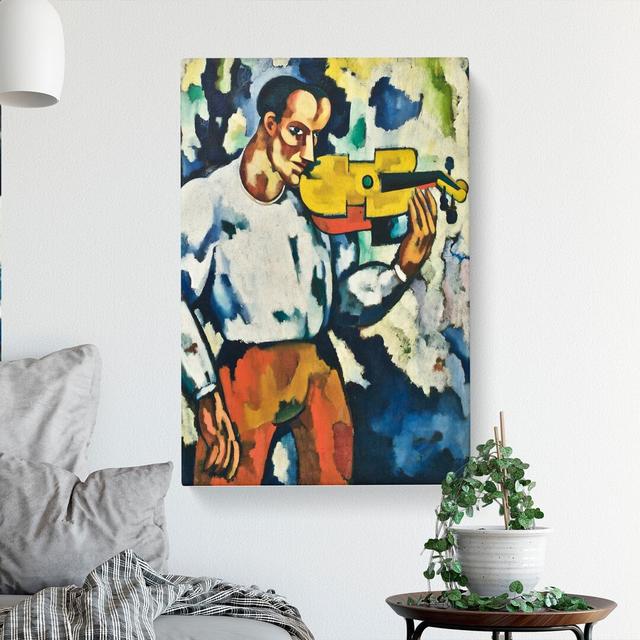 Deaf Music by Amadeo De Souza-Cardoso - Wrapped Canvas Painting East Urban Home Size: 50cm H x 35cm W x 3cm D on Productcaster.