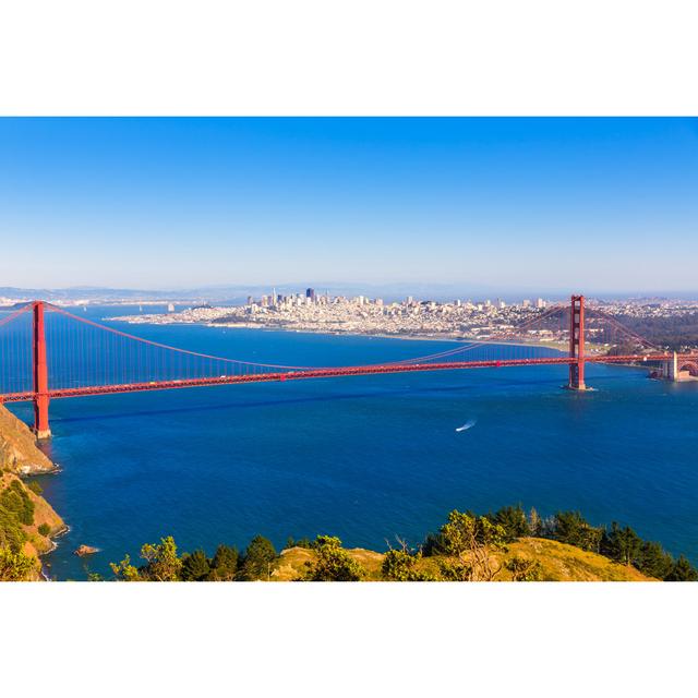 Fancher Golden Gate Bridge - Wrapped Canvas Photograph House of Hampton Size: 81cm H x 122cm W x 3.8cm D on Productcaster.