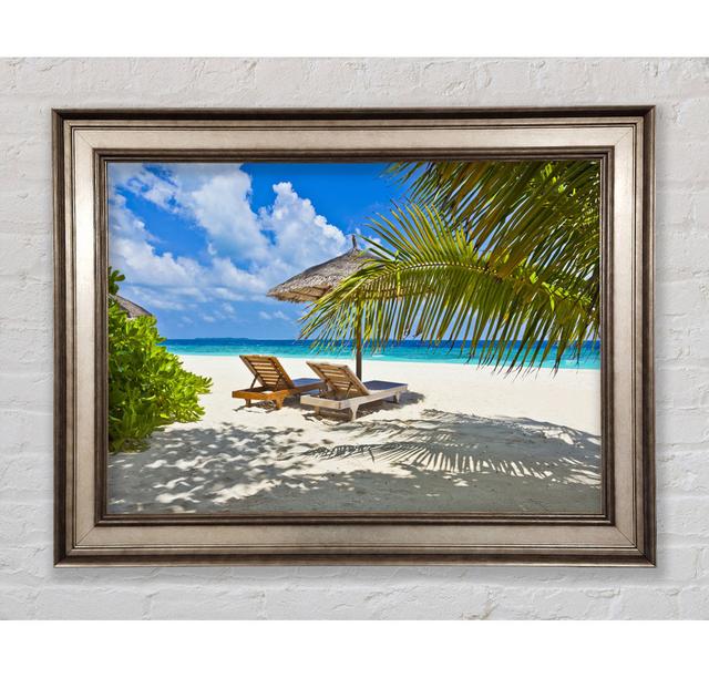 Palm Beach Holiday Island - Single Picture Frame Art Prints Bright Star Size: 59.7cm H x 84.1cm W x 8cm D on Productcaster.