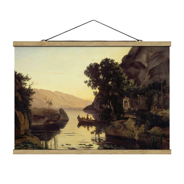 Landscape Near Riva by Jean-Baptiste Camille Corot - Graphic Art Print Rosalind Wheeler Size: 33.5cm H x 50cm W x 0.3cm D on Productcaster.