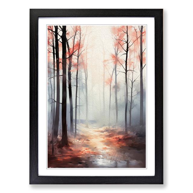 Forest Digital Alpen Home Size: 46cm H x 34cm W, Format: Black Framed on Productcaster.