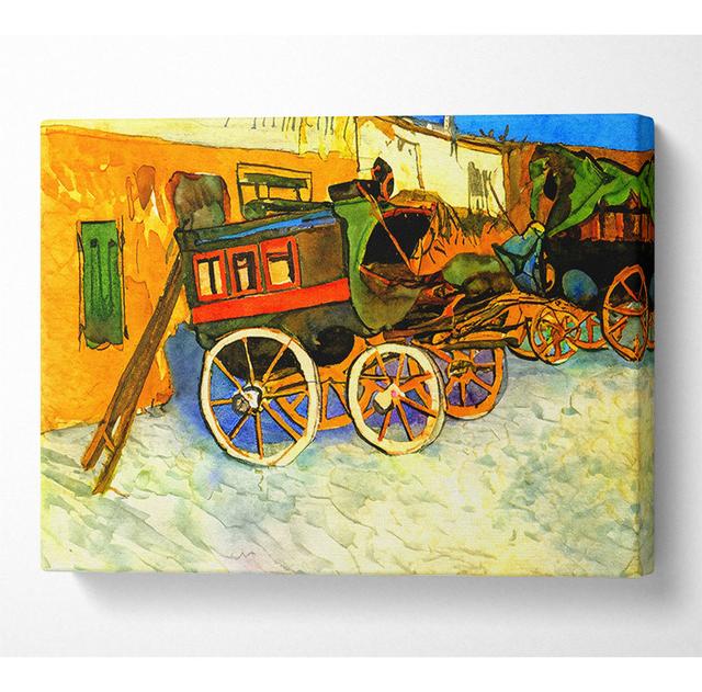 Van Gogh the Coach of Tarascon - Wrapped Canvas Art Prints Brambly Cottage Size: 66cm H x 106.6cm W on Productcaster.