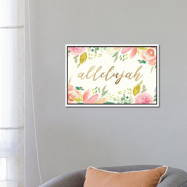 Easter Blooming Collection D by Studio W - Gallery-Wrapped Canvas Giclée on Canvas Lark Manor Format: White Framed, Size: 45.72cm H x 66.04cm W x 3.81 on Productcaster.