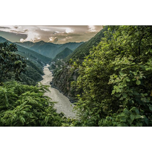 Landscapes of Mountains - Wrapped Canvas Photograph Alpen Home Size: 61cm H x 91cm W x 3.8cm D on Productcaster.