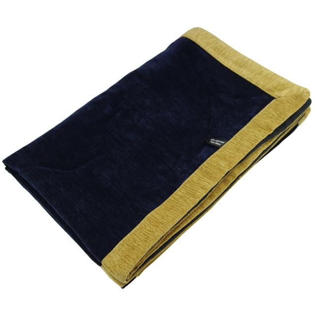 Alston Bed Runner McAlister Textiles Colour: Navy/Ochre, Size: 50cm H x 220cm W on Productcaster.