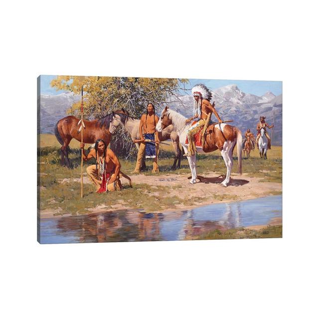 The Still Warm Camp by David Mann - Wrapped Canvas Painting Latitude Vive Size: 30.48cm H x 45.72cm W x 1.91cm D on Productcaster.