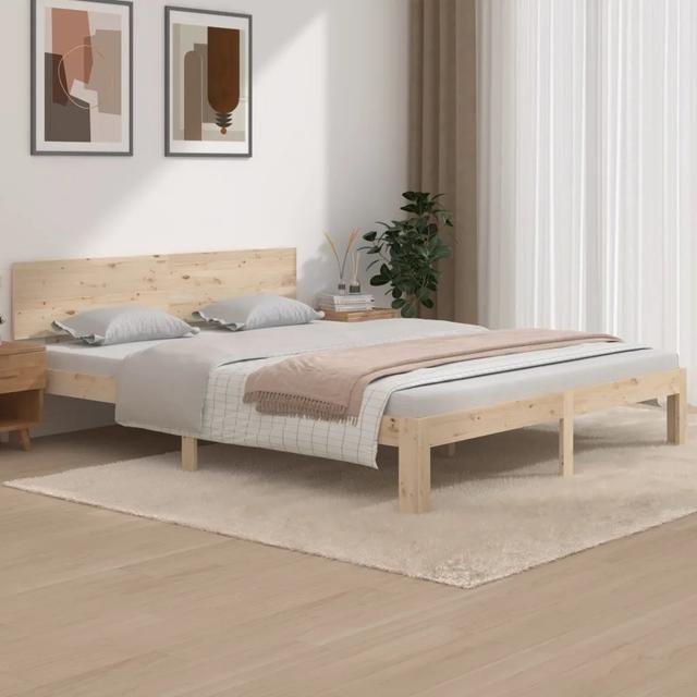 Jahvaughn Bed Frame 17 Stories Colour: Brown, Mattress Size: European Kingsize (160 x 200cm) on Productcaster.