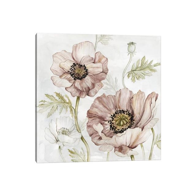 Washed Botanical IV by Carol Robinson - Graphic Art Print on Canvas Fleur De Lis Living Size: 66.04cm H x 66.04cm W x 3.81cm D, Format: Wrapped Canvas on Productcaster.