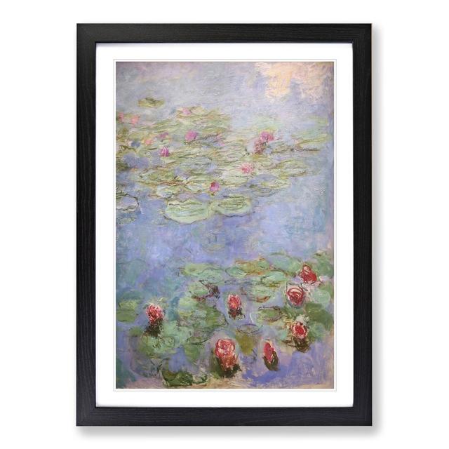 Water Lilies Lily Pond Vol.8 by Claude Monet - Picture Frame Painting East Urban Home Size: 36cm H x 27cm W x 2cm D, Frame Option: Black on Productcaster.